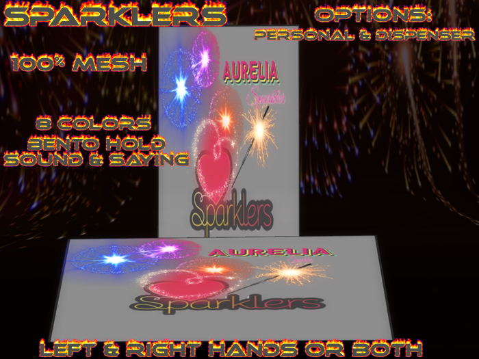 Sparklers (W/Particles & Bento Hold)