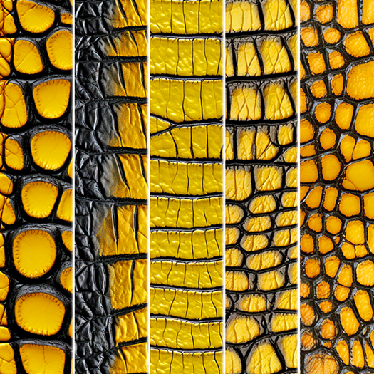 5pc Yellow black 3D alligator texture seamless *Full Perm*