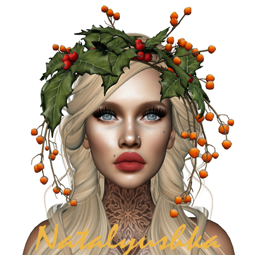*LODE* Head Accessory - Mistletoe [orange] RARE