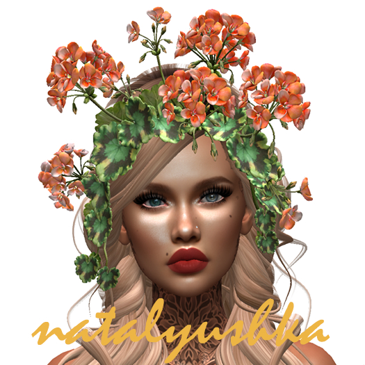 *LODE* Head Accessory - Geranium  Crown [salmon] RARE