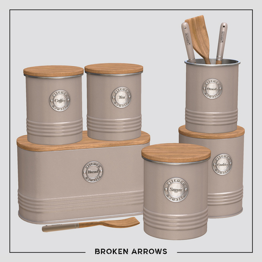 BROKEN ARROWS - Kitchen Pots - Cream 
