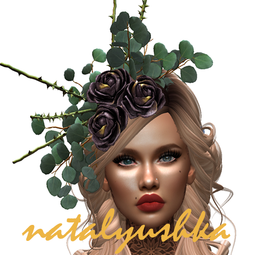 *LODE* Head Accessory - Eucalyptus & Roses [black] RARE