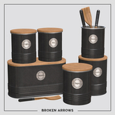 BROKEN ARROWS - Kitchen Pots - Black