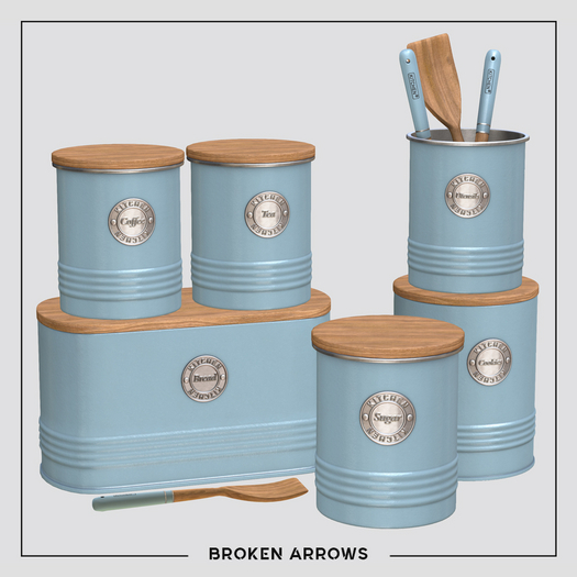 BROKEN ARROWS - Kitchen Pots - Blue 