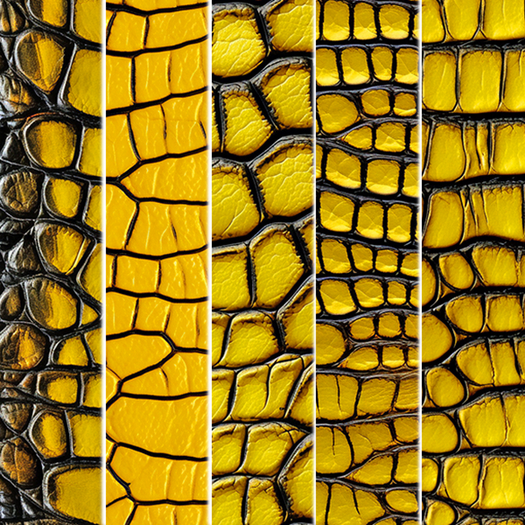 5pc Yellow black 3D alligator texture seamless *Full Perm*