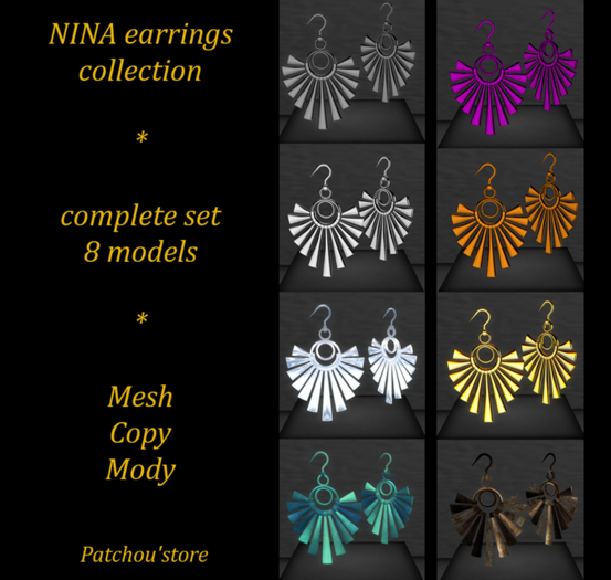 NINA Earrings - Complete SET
