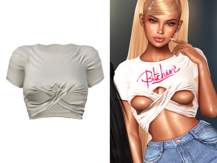 YALLA ~ Gina Top [GREY]