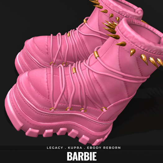 [BL] Spiked snow boots // barbie