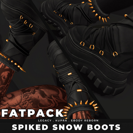 [BL] Spiked snow boots // FATPACK