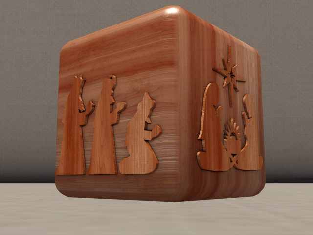 Decorative Wooden Cube