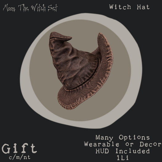 Moon. Witch Hat