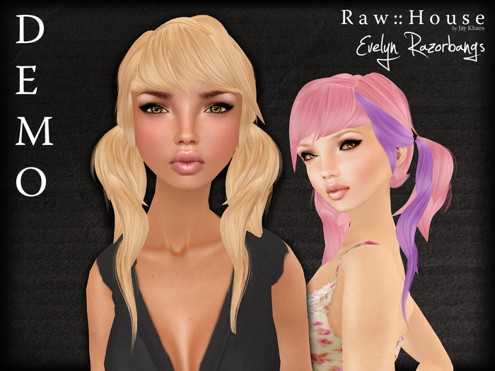 RAW HOUSE :: Evelyn Razorbangs hair DEMO
