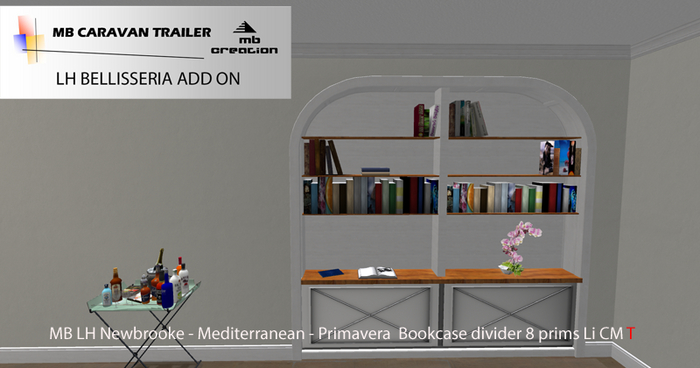 MB LH  - Mediterranean - Primavera  Bookcase divider box
