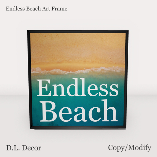 ! D.L. Decor Endless Beach Art Frame Mesh