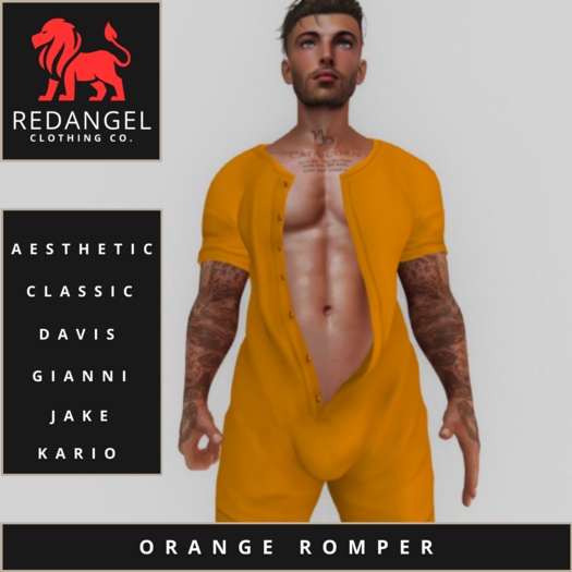 Orange Romper