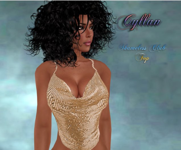 Cyllan:: Shameless Club Top - Gold
