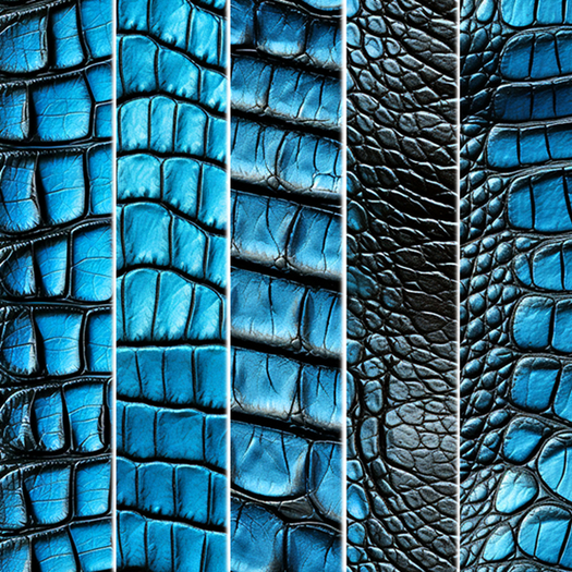 5pc Blue black 3D alligator texture seamless *Full Perm*