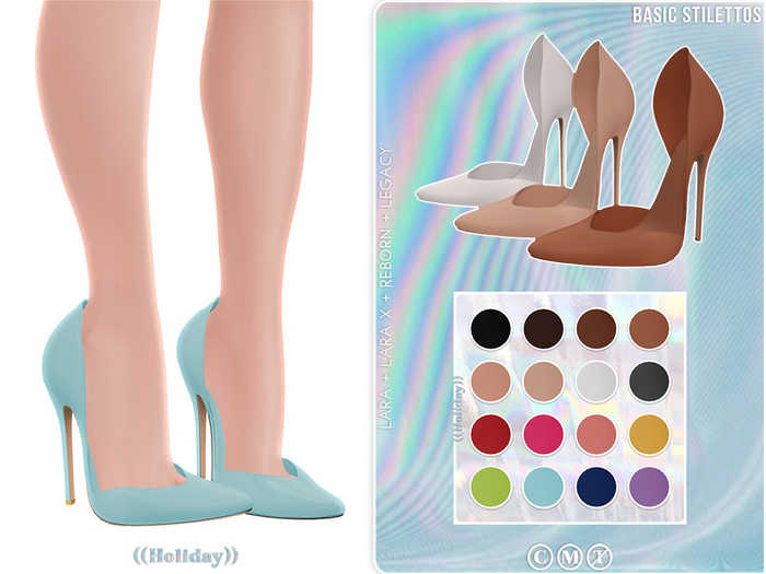Basic Stilletos Second Life Marketplace - ((Holiday)) Basic Stilettos (LaraX - Legacy ...