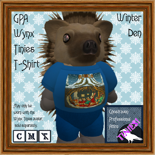 GPA Wynx Tinies T-Shirt - Winter Den Print