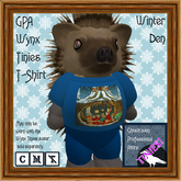 GPA Wynx Tinies T-Shirt - Winter Den Print