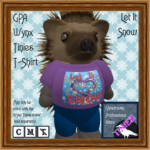 GPA Wynx Tinies T-Shirt - Let It Snow Print