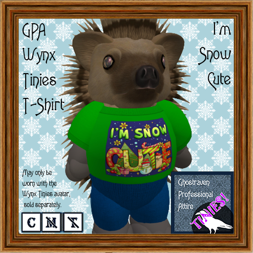 GPA Wynx Tinies T-Shirt - I'm Snow Cute Print