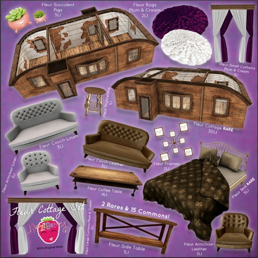 .:RazzBerry Inc:. Fleur - Rug - Plum