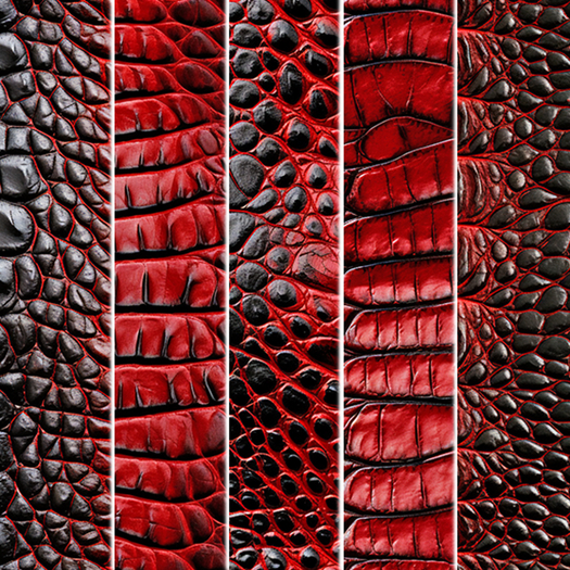 5pc Red black 3D alligator texture seamless *Full Perm*