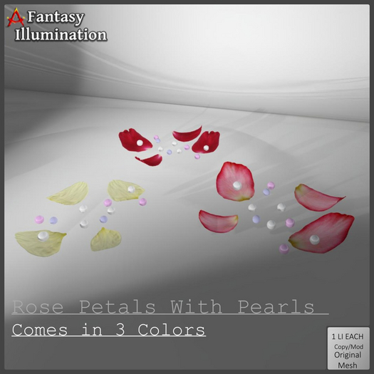 Rose Petals With Pearls