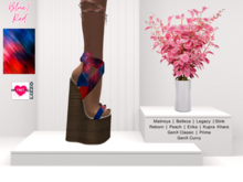 YOURMOM /\ - Lizzo Heels ' Blue/Red Streak 