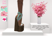 YOURMOM /\ - Lizzo Heels ' Pink/Green