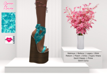 YOURMOM /\ - Lizzo Heels ' Green Flower