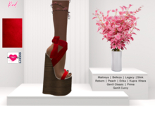 YOURMOM /\ - Lizzo Heels ' Red Texture