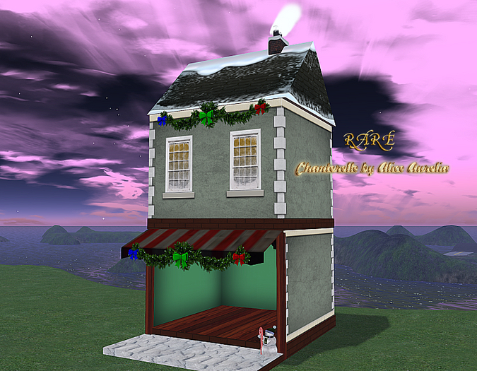 01 GREEN XMAS BUILDING RARE