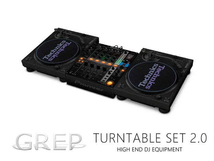 *+:. GREP .:+* Turntable Set * 02 [ Black ] - Copy -