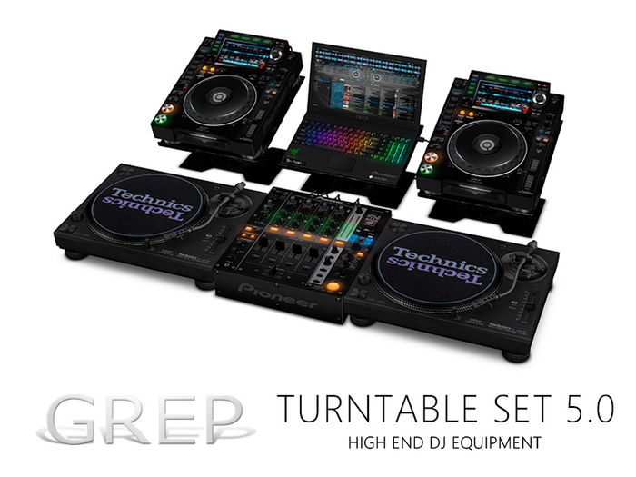 *+:. GREP .:+* Turntable Set * 05 [ Black ] - Copy -