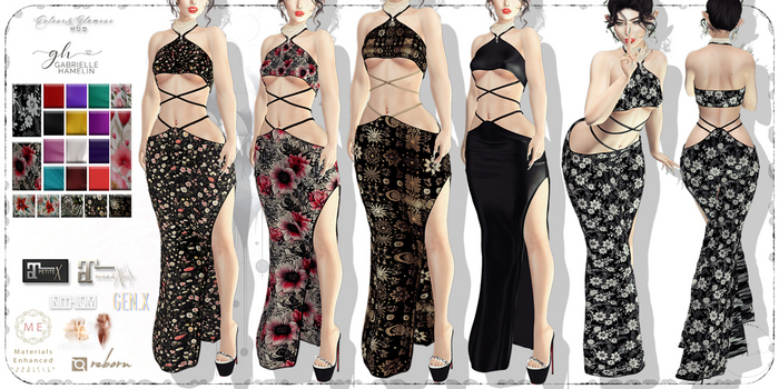 Gabrielle Hamelin =  Helena Slit Gown Fatpack