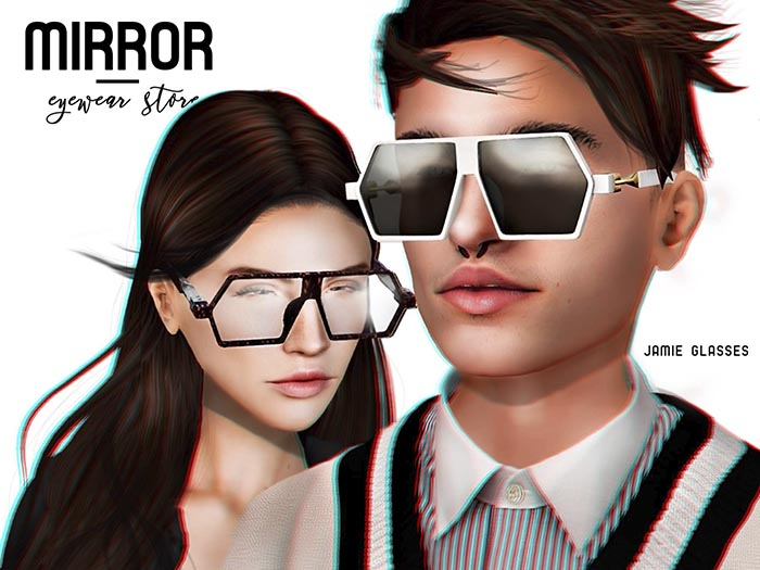 MIRROR - Jamie Glasses White
