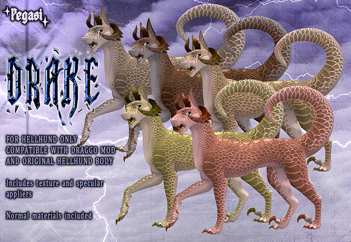 PEGASI - DRAKE HELLHUND (NATURAL SET)