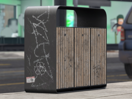Second Life Marketplace - City Recycle Bin - Graffiti