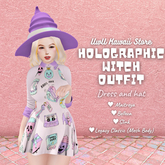 holographic witch Outfit - UwU Kawaii Store
