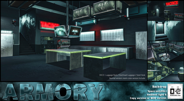 *ZEROICHI* ARMORY  Backdrop 
