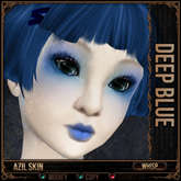 =^.^= Curious Kitties - Azil Whisp Skin - Deep Blue