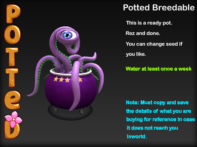 Potted ~ Sorcerer's Stew Karnivore Pot - Purple