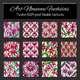 *Wallflowers* Art Nouveau Fuchsias