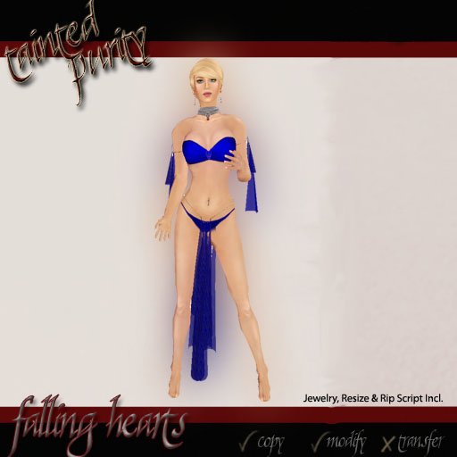 Silks-Tainted Purity Falling Hearts Prussian