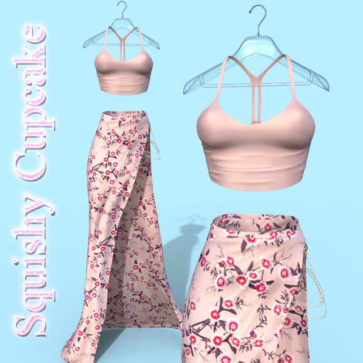 Cherry Lina Long Skirt Top Outfit