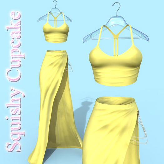 Lemon Lina Long Skirt Top Outfit