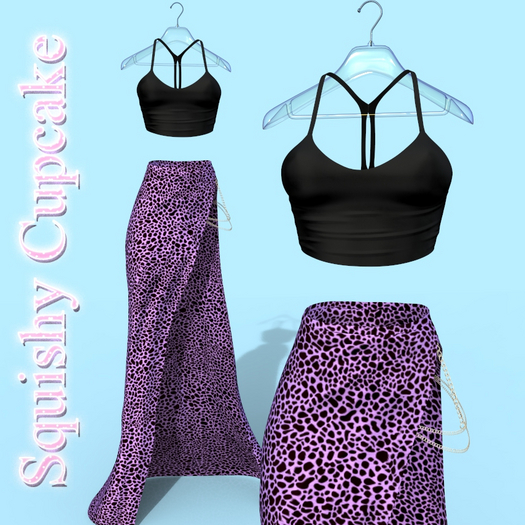 Leopard Lina Long Skirt Top Outfit