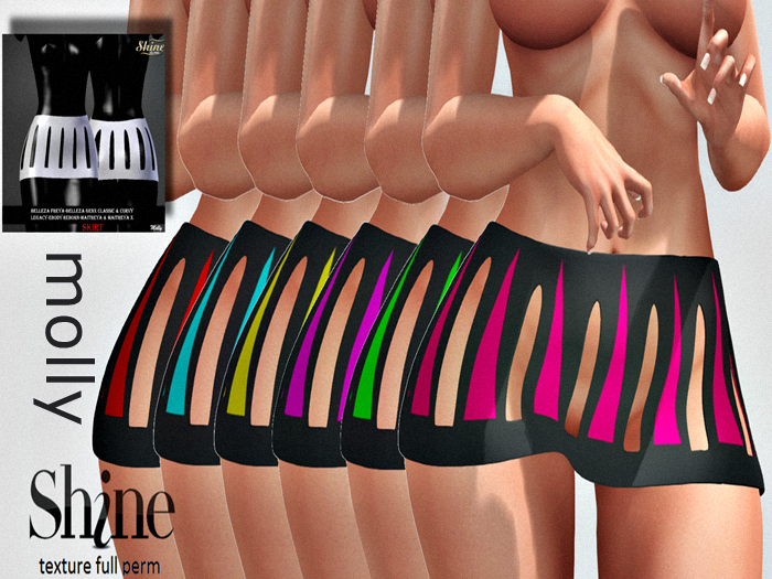 AJ [SHINE FULL PERM] SKIRT MOLLY    _TEXTURE FULL PERM